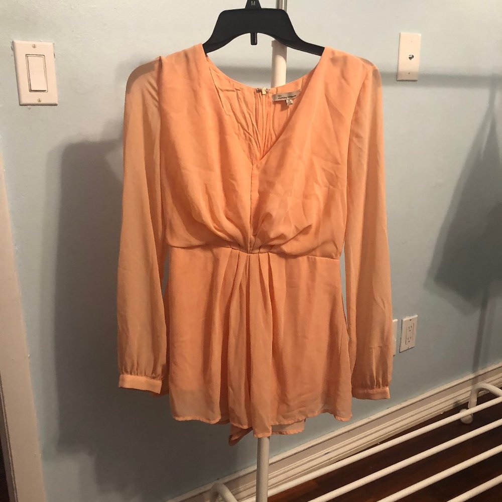 CUTE Peach long sleeved romper!